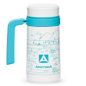 Термос Арктика 412-500 кружка с ручкой горный пейзаж, white