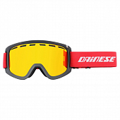 Маска горнолыжная Dainese Frequency Goggles, black/red/red-ion