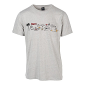 Майка Rip Curl Hyeroback Ss Tee, cement marle