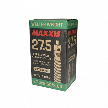 Велокамера 27.5" вело ниппель Maxxis 27.5x2.00-3.00 WelterWeight (0.8mm), LFVSEP48