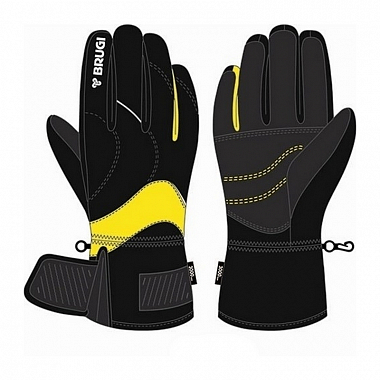 Перчатки Brugi Wms ZB2C, black/yellow