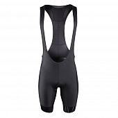 Велотрусы Force Shine с памперсом с лямками, black