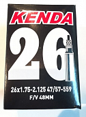 Велокамера 26" вело ниппель Kenda 26x1.75/2.125 F/V 48mm