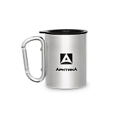 Термокружка Арктика 801-400K с карабином, steel