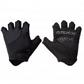 Велоперчатки короткие Force Land, black