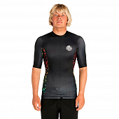 Гидромайка Rip Curl Team Aggro S/S UV Tee, black/grey