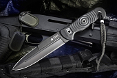 Нож Kizlyar Supreme Legion, клинок D2 Black Titanium, рукоять G10
