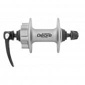 Втулка передняя под диск Shimano Deore HB-M525A (6 болтов), silver