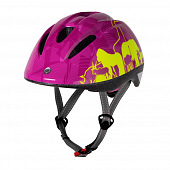 Велошлем Force Youth Fun Animals, fluo/pink