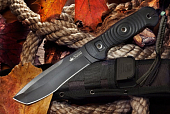 Нож Kizlyar Supreme Vendetta, клинок AUS-8 Black Titanium, рукоять G10
