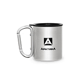 Термокружка Арктика 801-300K с карабином, steel
