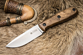 Нож Kizlyar Supreme Colada, клинок AUS-8 Satin Stonewash, рукоять деревянная