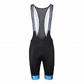 Велошорты с лямками Force Stripe с памперсом, black/blue