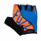 Велоперчатки короткие Fuzz X-Series, Gel, light blue/orange