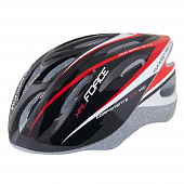 Велошлем Force HAL, black/red/white