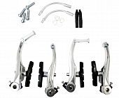 Тормоз v-brake Vinca Sport Alu-111мм, перед+зад, колодки 65мм. (комплект)