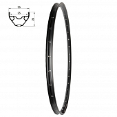 Обод дисковый 29" Remerx E-Rocky, tubeless ready двойной пистонированный