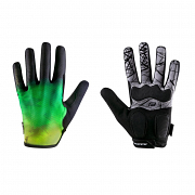 Велоперчатки длинные Force MTB Core, fluo/green