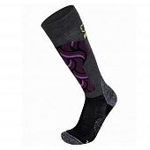 Носки горнолыжные BRBL Wms Orsa 2, anthracite melange/plum