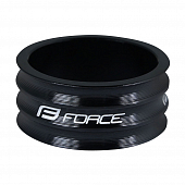 Проставочное кольцо Force фрезерованное 1 1/8" 15mm, black