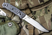 Нож Kizlyar Supreme Enzo, клинок AUS-8 Satin, рукоять G10