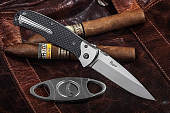 Нож складной Kizlyar Supreme Prime, клинок D2 Satin, рукоять Carbon Fiber