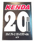 Велокамера 20" авто ниппель Kenda 20x1.75/2.125
