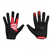 Велоперчатки длинные Force MTB Power, black/red
