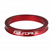 Проставочное кольцо Force фрезерованное 1 1/8" 5mm, red