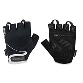 Велоперчатки короткие Force Gel, black/white