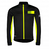 Велокуртка Force Frost Softshell, black/fluo