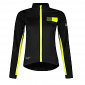 Велокуртка Force Wms Frost Softshell, black/fluo